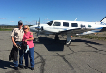 With Linda in Talkeetna, August, 2016